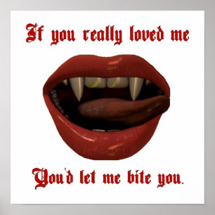 Laissez-moi vous mordre affiche