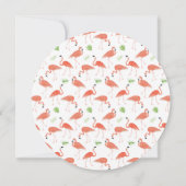 Laissez-nous invitation de partie de Flamingle - (Dos)