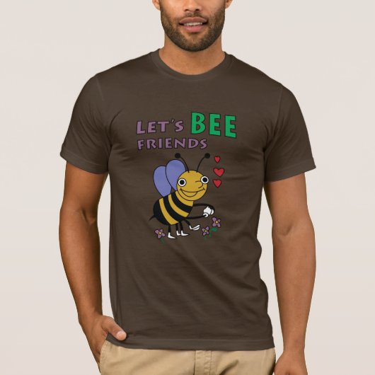 Laissez-nous T-shirt d'amis d'abeille (Devant)