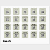 Laissez-nous un autocollant de code QR de révision (Feuille)