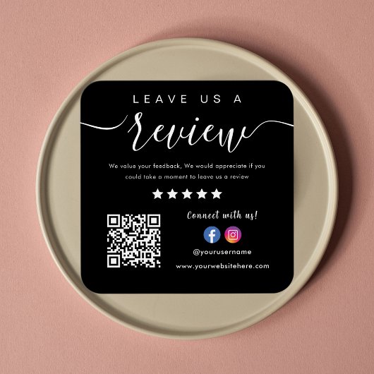 Laissez-nous un commentaire Facebook Instagram Log