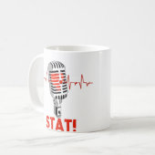 Laissez tomber la tasse de logo de MIC (Devant gauche)