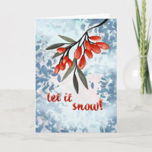 Laissez tomber les baies de neige – Carte fantaisi