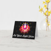 Laissez votre carte pour notes léger d'éclat (Fleur jaune)