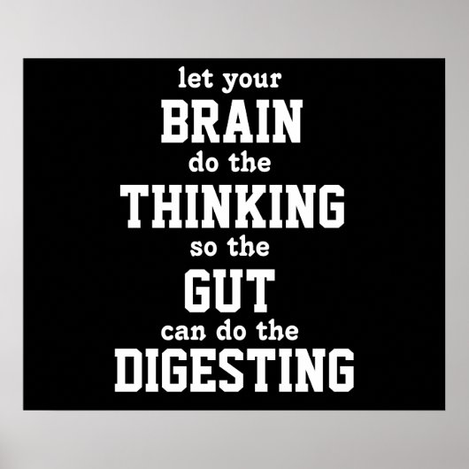 Laissez votre cerveau réfléchir Poster (Devant)