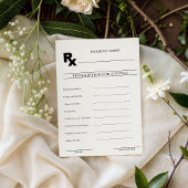 Laissez votre ordonnance pour la carte de conseils