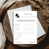 Laissez votre ordonnance pour la carte de conseils