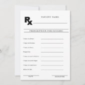 Laissez votre ordonnance pour la carte de conseils (Devant)