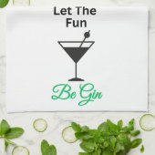 Laissez-vous divertir GIN - Serviette de thé de cu (Plié)