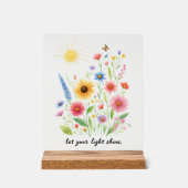 Laissez-vous éclairer les fleurs et le soleil (Recto)