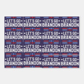 Laissons aller Brandon Wrapper Papier Feuille Plat (Devant)
