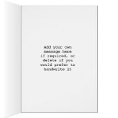 Laissons Dieu écrire la carte de citation bible (Intérieur (Droit))