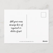 Laissons Dieu écrire une citation carte postale (Dos)