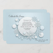 Laissons-le neiger Invitation (Devant / Derrière)