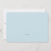 Laissons-le neiger Invitation (Dos)