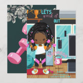 Laissons-le se dérouler Invitation d'anniversaire (Devant / Derrière)