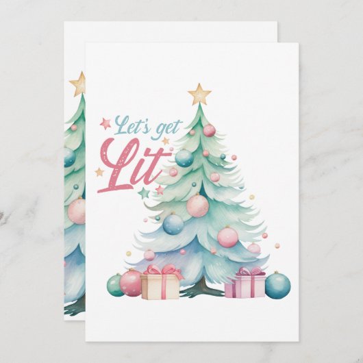 Laissons Lit Invitation Noël (Devant / Derrière)