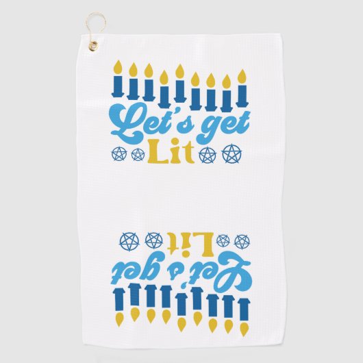 Laissons-nous ! Serviette de golf (Devant)