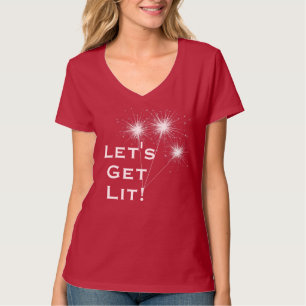 Laissons-nous ! T-shirt 4 juillet avec Sparklers