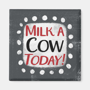 Lait A Vache Aujourd'Hui Aimant Réfrigérateur
