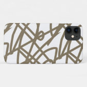 Lait Chocolat Abstrait Art iPhone 11 Coque (Dos (Horizontal))