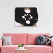 Lait de Coco gewikkeld doek Canvas Afdruk (Insitu (Woonkamer))