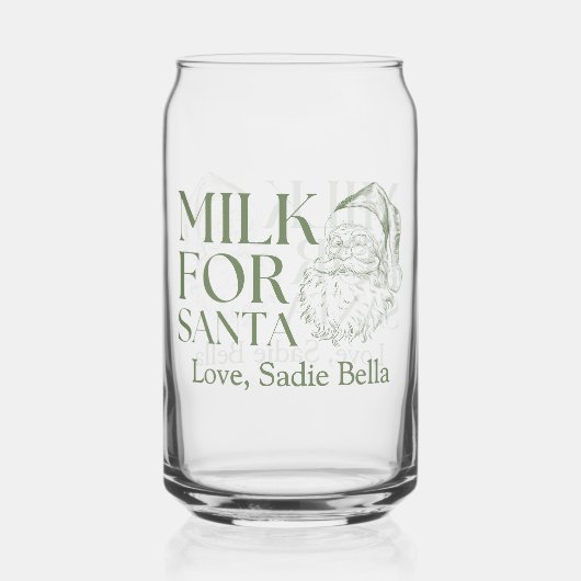 Lait De Doodle Tiré À La Main Pour Père Noël (Recto)