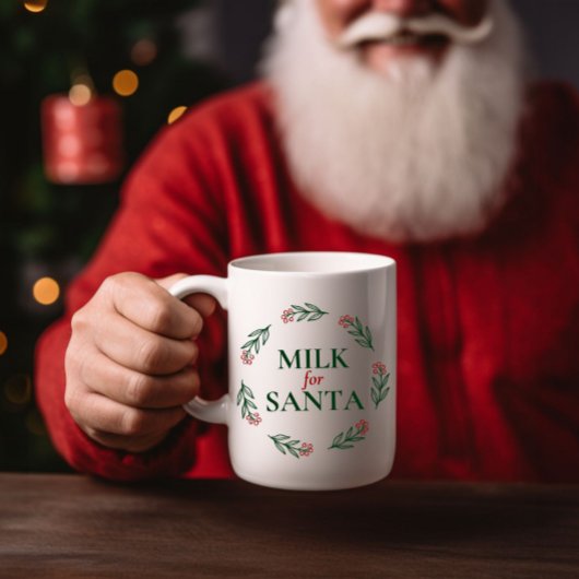 Lait de fête pour la Mug de Noël de Père Noël
