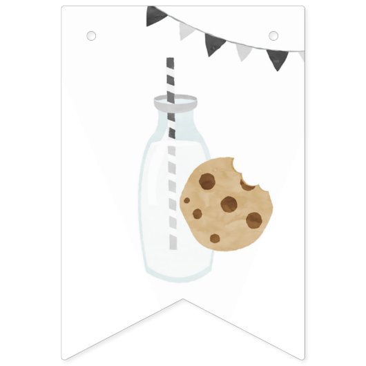 Lait et biscuits Bannière de l'Anniversaire (Premier drapeau)