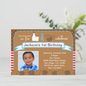 Lait et biscuits Invitations à la fête d'anniversa (Debout devant)