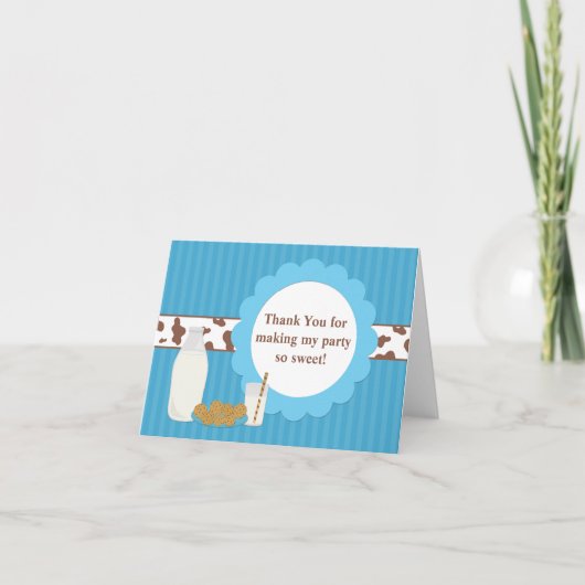 Lait et biscuits Merci d'anniversaire (Devant)