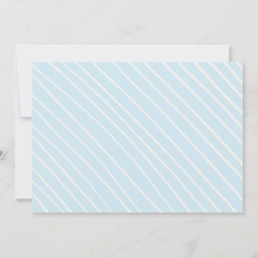 Lait et biscuits Premier anniversaire Invitation G (Dos)