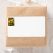 "Lait et biscuits" Vacances étiquettes d'expéditio (En situation)