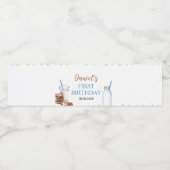 Lait Et Cookies Bouteille D'Eau Étiquette Fête D'A (Étiquettes simples)