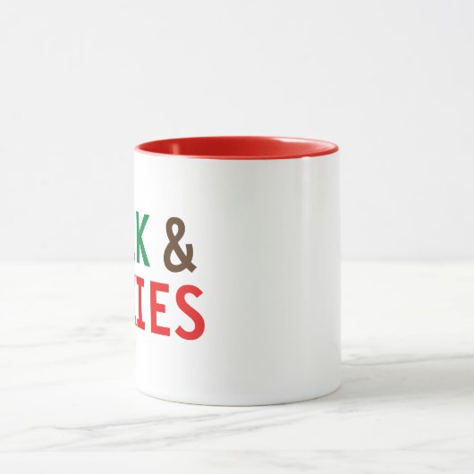 Lait Et Cookies Pour Père Noël Mug (Centre)