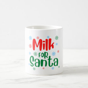Lait Festif Rouge et Vert pour la Mug Père Noël