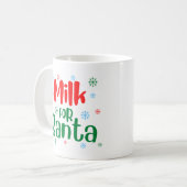 Lait Festif Rouge et Vert pour la Mug Père Noël (Devant gauche)