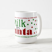 Lait pour la tasse de Père Noël (Devant droit)