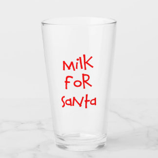 Lait pour verre Père Noël