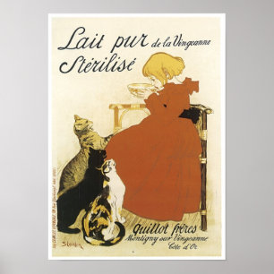 Lait pur de la Vingeanne Sterilize Ad - Child met Poster