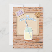 Lait rustique et biscuits Invitations de fête d'an (Dos)