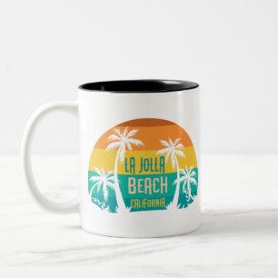 LaJolla Strand Retro Tweekleurige Koffiemok