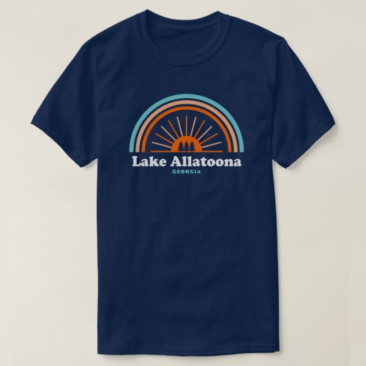 Lake Allatoona Georgia Regenboog T-shirt (Design voorkant)