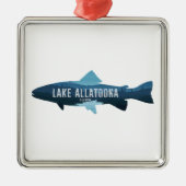 Lake Allatoona Georgia Vis Metalen Ornament (Voorkant)