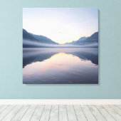 Lake and Mountain Scenic Landscape Wall Art  Canvas Afdruk (Insitu (Houten vloer))