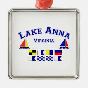 Lake Anna VA Signal Flags Metalen Ornament
