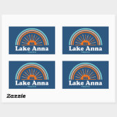 Lake Anna Virginia Rainbow Rechthoekige Sticker (Vel)