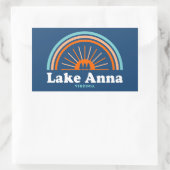Lake Anna Virginia Rainbow Rechthoekige Sticker (Tas)