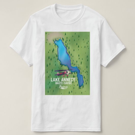 Lake Annecy,Haute-Savoie,frankrijk T-shirt (Design voorkant)