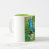 Lake Annecy,Haute-Savoie,frankrijk Tweekleurige Koffiemok (Voorkant links)